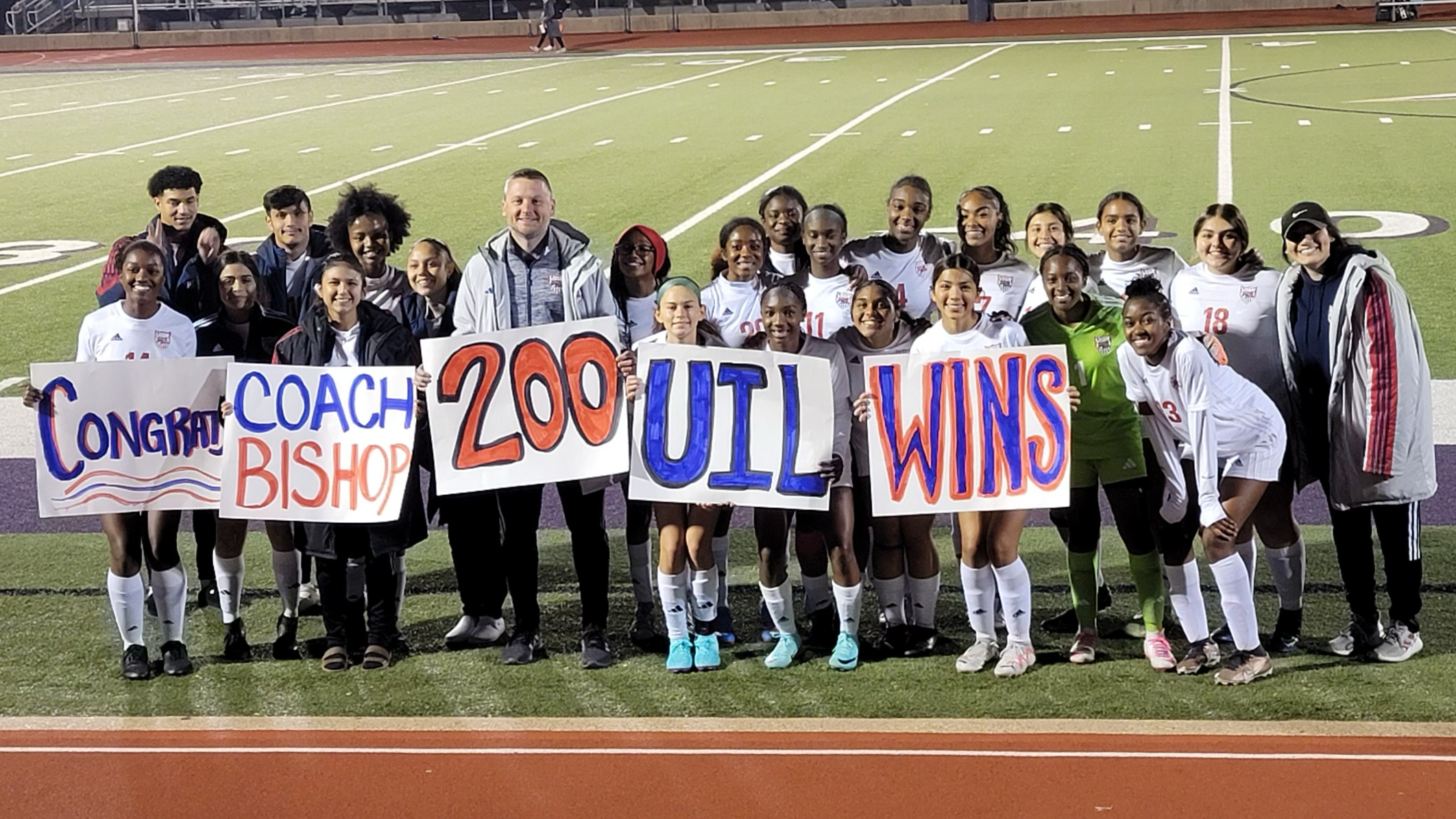 Coach Bishop and team